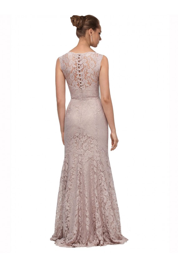 Lace Scoop Neck Mermaid Prom Dress Canada Factory