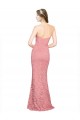 Lace Strapless Mermaid Salmon Prom Dress Canada Factory