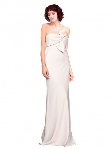 Stretch Crepe Strapless Mermaid Prom Dress Canada Factory