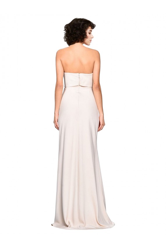 Stretch Crepe Strapless Mermaid Prom Dress Canada Factory