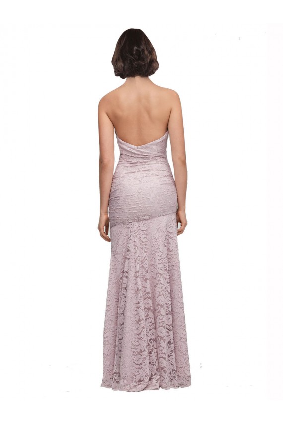 Lace Sweetheart Sleeveless Mermaid Long Prom Dress Canada Factory