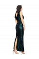 Sequin V-Neck Mermaid Dark Green Prom Dress Canada Factory