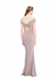 Stretch Crepe V-Neck Keyhole Back Mermaid Dusty Pink Prom Dress Canada Factory
