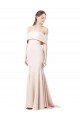 Stretch Crepe High Neck Mermaid Nude Long Prom Dress Canada Factory