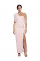 Stretch Crepe Sweetheart Low Back Sheath Pink Prom Dress Canada Factory