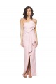 Stretch Crepe Strapless Low Back Sheath Pink Prom Dress Canada Factory