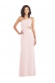 Stretch Crepe One Shoulder Trumpet Pink Prom Dress Canada Factory