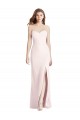 Stretch Crepe Strapless Low Back Trumpet Pink Prom Dress Canada Factory