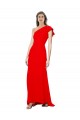 Stretch Crepe High Neck Sleeveless Mermaid Red Long Prom Dress Canada Factory
