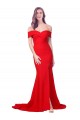 Stretch Crepe Sweetheart Mermaid Red Prom Dress Canada Factory