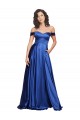 Stretch Satin Sweetheart A-Line Royal Blue Prom Dress Canada Factory