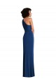 Spandex One Shoulder Sheath Royal Blue Prom Dress Canada Factory