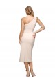Stretch Crepe One Shoulder Sheath Nude Prom Dress Canada Factory