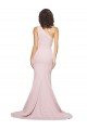 Stretch Crepe One Shoulder Sheath Mauve Prom Dress Canada Factory