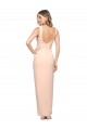 Stretch Crepe Square Neck Sheath Nude Prom Dress Canada Factory