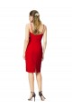 Stretch Crepe Sweetheart Sheath Red Prom Dress Canada Factory