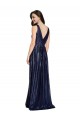 Sequin V-Neck V-Back Sheath Dark Navy Prom Dress Canada Factory