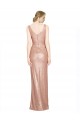 Sequin V-Neck Sheath Rose Gold Prom Dress Canada Factory