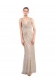 Sequin & Sparkling Sequin V-Neck V-Back Sheath Silver Prom Dress Canada Factory