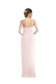 Stretch Crepe Halter Neck Trumpet Pink Prom Dress Canada Factory