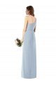 Stretch Crepe One Shoulder Sleeveless Trumpet Light Sky Blue Long Prom Dress Canada Factory
