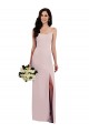 Stretch Crepe Spaghetti Straps V-Back Trumpet Prom Dress Canada Factory