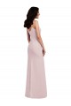 Stretch Crepe Spaghetti Straps V-Back Trumpet Prom Dress Canada Factory