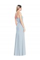 Stretch Crepe Sweetheart Sleeveless Trumpet Light Sky Blue Long Prom Dresses Canada Factory