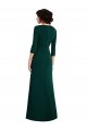 Spandex V-Neck V-Back Trumpet Dark Green Prom Dress Canada Factory